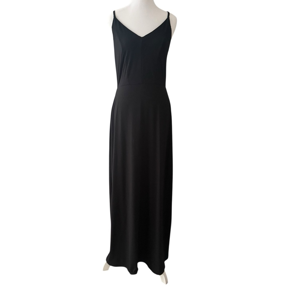 Market & Spruce Alisha Knit Strappy Back Maxi Dress Black